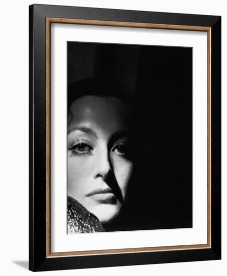 Joan Crawford. "Glitter" 1935, "I Live My Life" Directed by W. S. Van Dyke-null-Framed Photographic Print