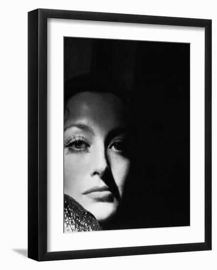 Joan Crawford. "Glitter" 1935, "I Live My Life" Directed by W. S. Van Dyke-null-Framed Photographic Print