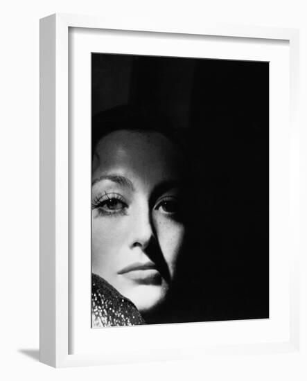 Joan Crawford. "Glitter" 1935, "I Live My Life" Directed by W. S. Van Dyke-null-Framed Photographic Print