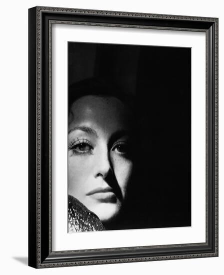 Joan Crawford. "Glitter" 1935, "I Live My Life" Directed by W. S. Van Dyke-null-Framed Photographic Print