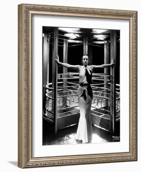 Joan Crawford. "Letty Lynton" 1932, Directed by Clarence Brown. Custome by Adrian-null-Framed Photographic Print