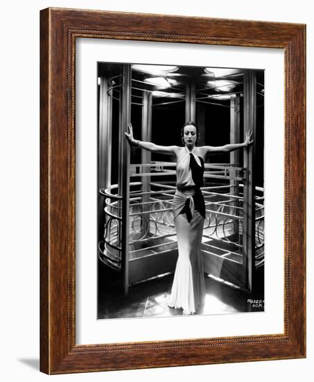 Joan Crawford. "Letty Lynton" 1932, Directed by Clarence Brown. Custome by Adrian-null-Framed Photographic Print