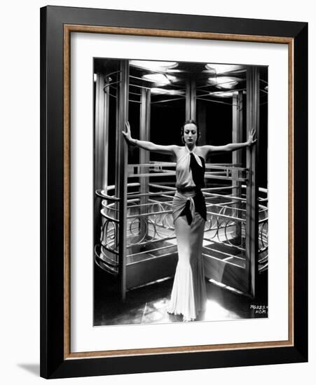 Joan Crawford. "Letty Lynton" 1932, Directed by Clarence Brown. Custome by Adrian-null-Framed Photographic Print