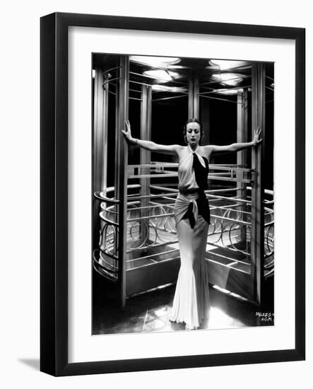 Joan Crawford. "Letty Lynton" 1932, Directed by Clarence Brown. Custome by Adrian--Framed Photographic Print