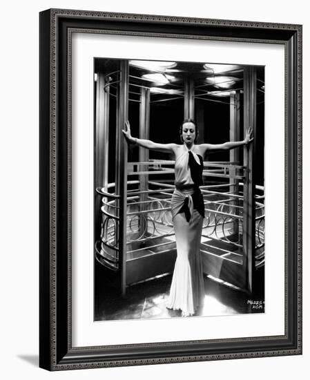 Joan Crawford. "Letty Lynton" 1932, Directed by Clarence Brown. Custome by Adrian-null-Framed Photographic Print