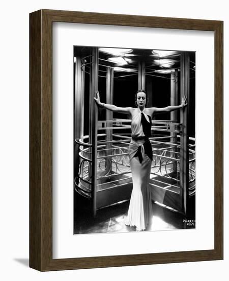 Joan Crawford. "Letty Lynton" 1932, Directed by Clarence Brown. Custome by Adrian-null-Framed Photographic Print