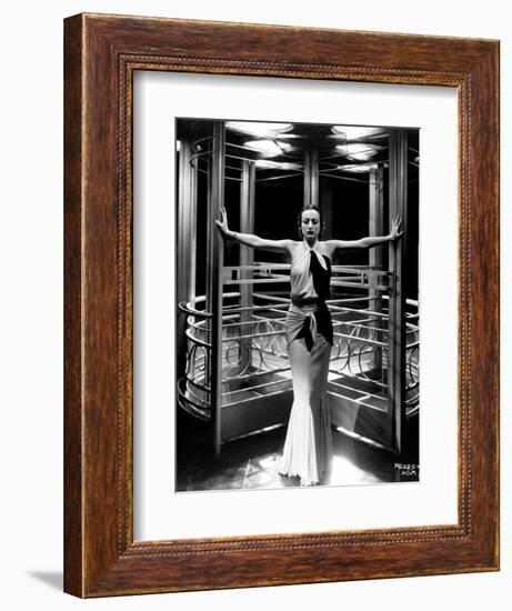 Joan Crawford. "Letty Lynton" 1932, Directed by Clarence Brown. Custome by Adrian-null-Framed Photographic Print