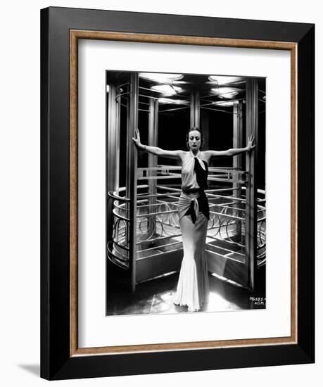 Joan Crawford. "Letty Lynton" 1932, Directed by Clarence Brown. Custome by Adrian-null-Framed Photographic Print