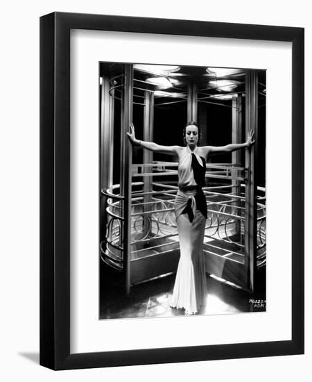 Joan Crawford. "Letty Lynton" 1932, Directed by Clarence Brown. Custome by Adrian-null-Framed Photographic Print