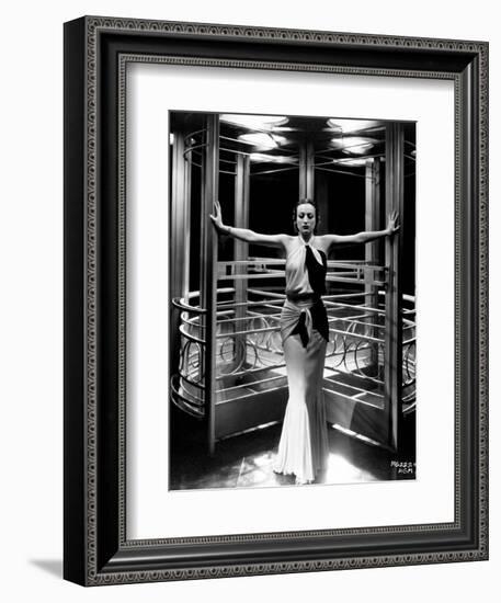 Joan Crawford. "Letty Lynton" 1932, Directed by Clarence Brown. Custome by Adrian-null-Framed Photographic Print