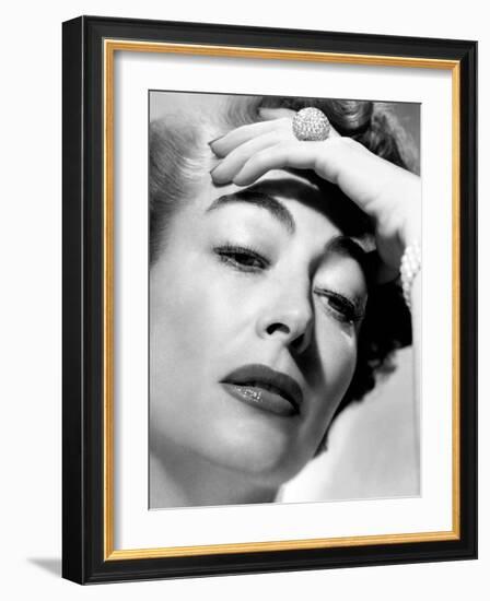 Joan Crawford. "Sudden Fear" 1952, Directed by David Miller-null-Framed Photographic Print