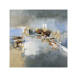 Brooklyn and Manhattan Bridges-Joan Farré-Framed Giclee Print