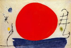The Red Sun by Joan Mir?