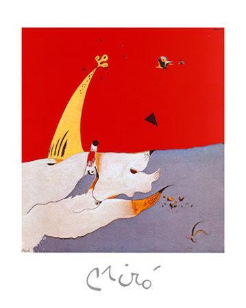Carota by Joan Miro 20x16 Museum Art Print Poster Abstract