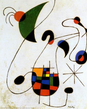 The Melancholic Singer' Art Print - Joan Miro | Art.com