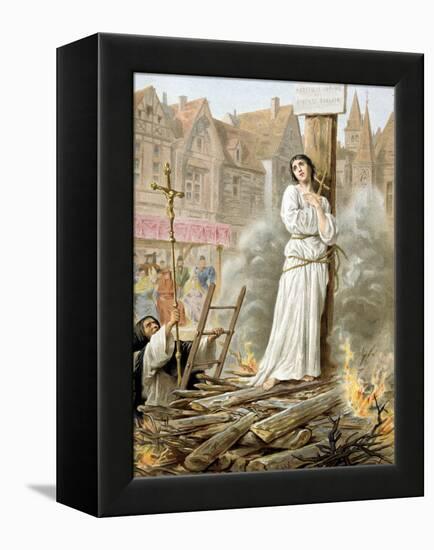 Joan of Arc (1412-1431) French Heroine of the Hundred Years' War-null-Framed Stretched Canvas