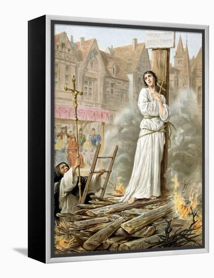 Joan of Arc (1412-1431) French Heroine of the Hundred Years' War-null-Framed Stretched Canvas