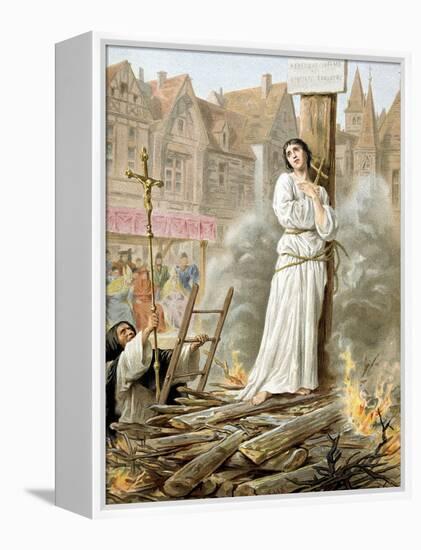 Joan of Arc (1412-1431) French Heroine of the Hundred Years' War-null-Framed Stretched Canvas