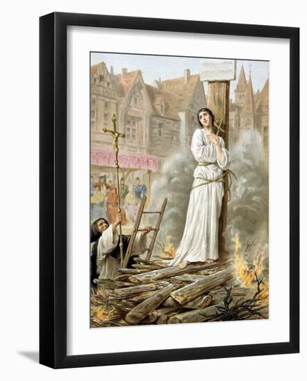 Joan of Arc (1412-1431) French Heroine of the Hundred Years' War-null-Framed Photo