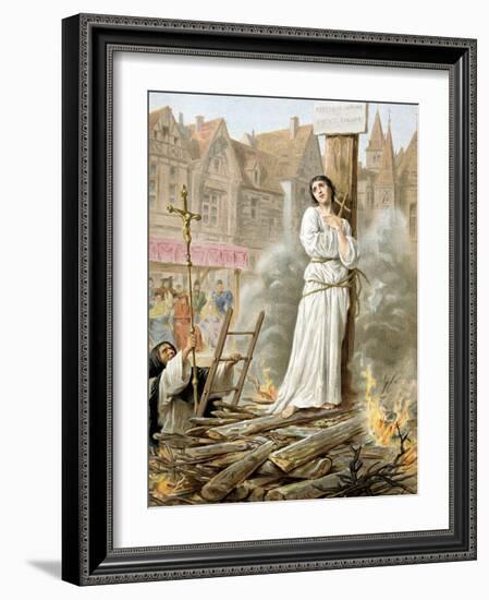 Joan of Arc (1412-1431) French Heroine of the Hundred Years' War-null-Framed Photo