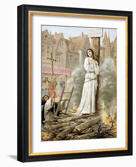 Joan of Arc (1412-1431) French Heroine of the Hundred Years' War-null-Framed Photo