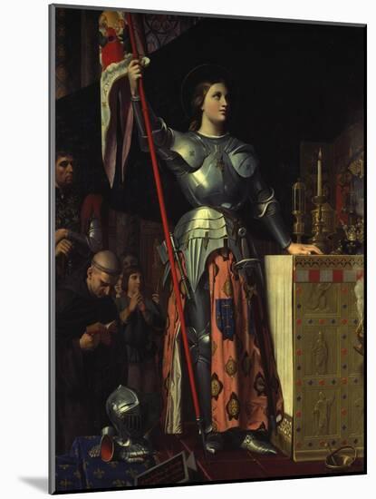 Joan of Arc (1412-31) at the Coronation of King Charles Vii (1403-61) 17th July 1429, 1854-Jean-Auguste-Dominique Ingres-Mounted Giclee Print