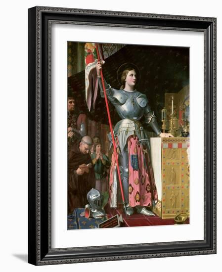 Joan of Arc (1412-31) at the Coronation of King Charles Vii (1403-61) 17th July 1429, 1854-Jean-Auguste-Dominique Ingres-Framed Giclee Print