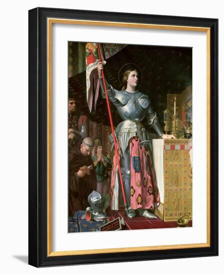 Joan of Arc (1412-31) at the Coronation of King Charles Vii (1403-61) 17th July 1429, 1854-Jean-Auguste-Dominique Ingres-Framed Giclee Print