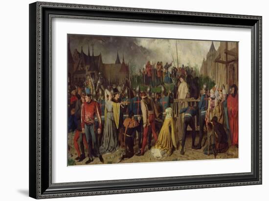 Joan of Arc (1412-31) Being Led to Her Death, 1867-Isidore Patrois-Framed Giclee Print