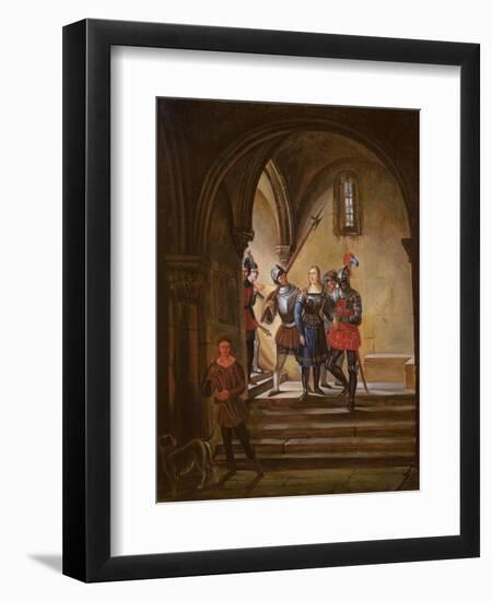 Joan of Arc (1412-31) Led to Prison-null-Framed Giclee Print