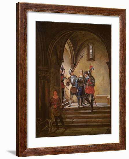 Joan of Arc (1412-31) Led to Prison-null-Framed Giclee Print