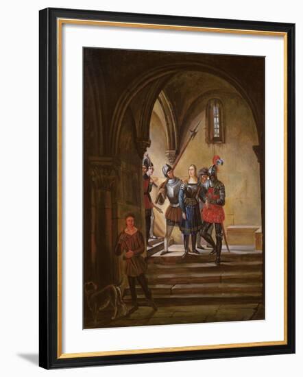 Joan of Arc (1412-31) Led to Prison-null-Framed Giclee Print