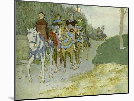 Joan of Arc and her entourage travelling to Chinon-Louis Maurice Boutet De Monvel-Mounted Giclee Print