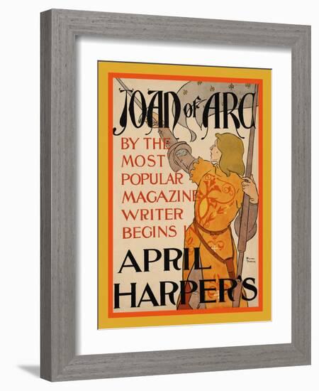 Joan of Arc, April Harper'S-Edward Penfield-Framed Art Print