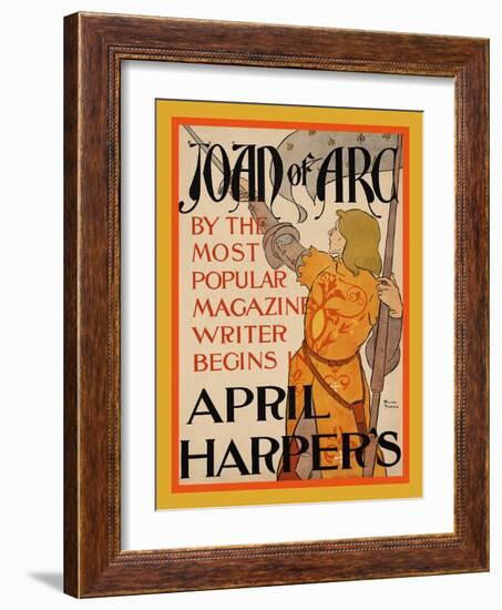 Joan of Arc, April Harper'S-Edward Penfield-Framed Art Print