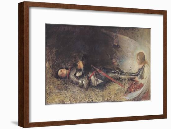 Joan of Arc Asleep, 1895-George William Joy-Framed Giclee Print