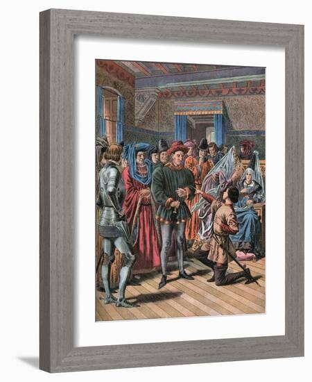 Joan of Arc at Chinon on February 23th 1429-Frederic Lix-Framed Giclee Print