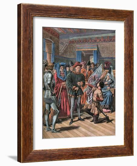 Joan of Arc at Chinon on February 23th 1429-Frederic Lix-Framed Giclee Print