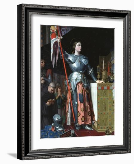 Joan of Arc at the Coronation of Charles VII in the Cathedral at Reims, 1429-Jean-Auguste-Dominique Ingres-Framed Giclee Print