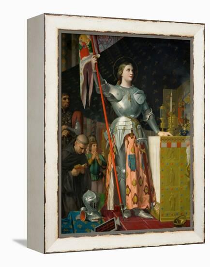 Joan of Arc at the Coronation of Charles VII in the Cathedral at Reims-Jean-Auguste-Dominique Ingres-Framed Premier Image Canvas