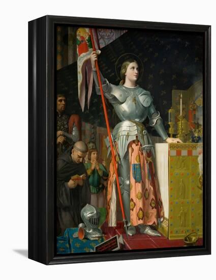Joan of Arc at the Coronation of Charles VII in the Cathedral at Reims-Jean-Auguste-Dominique Ingres-Framed Premier Image Canvas