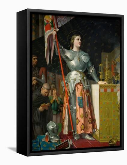 Joan of Arc at the Coronation of Charles VII in the Cathedral at Reims-Jean-Auguste-Dominique Ingres-Framed Premier Image Canvas