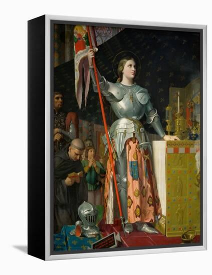 Joan of Arc at the Coronation of Charles VII in the Cathedral at Reims-Jean-Auguste-Dominique Ingres-Framed Premier Image Canvas