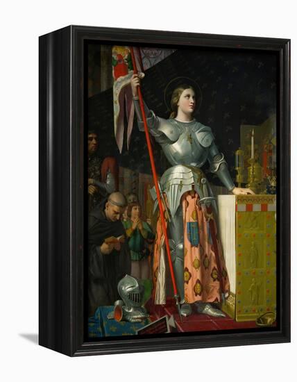 Joan of Arc at the Coronation of King Charles VII at Reims Cathedral, July 1429-Jean-Auguste-Dominique Ingres-Framed Premier Image Canvas