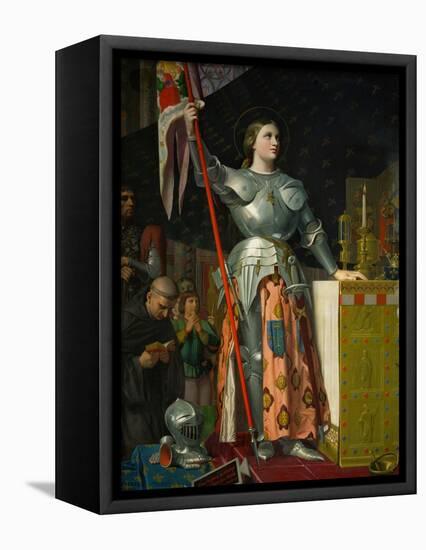 Joan of Arc at the Coronation of King Charles VII at Reims Cathedral, July 1429-Jean-Auguste-Dominique Ingres-Framed Premier Image Canvas