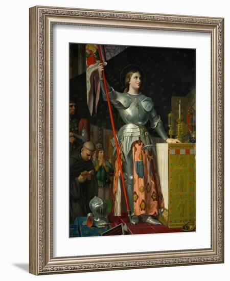 Joan of Arc at the Coronation of King Charles VII at Reims Cathedral, July 1429-Jean-Auguste-Dominique Ingres-Framed Giclee Print