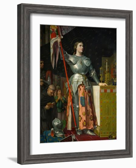 Joan of Arc at the Coronation of King Charles VII at Reims Cathedral, July 1429-Jean-Auguste-Dominique Ingres-Framed Giclee Print