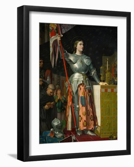 Joan of Arc at the Coronation of King Charles VII at Reims Cathedral, July 1429-Jean-Auguste-Dominique Ingres-Framed Giclee Print