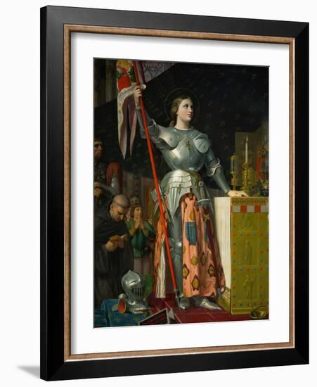 Joan of Arc at the Coronation of King Charles VII at Reims Cathedral, July 1429-Jean-Auguste-Dominique Ingres-Framed Giclee Print