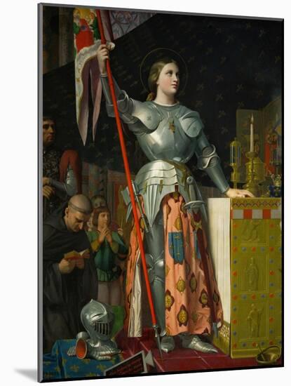 Joan of Arc at the Coronation of King Charles VII at Reims Cathedral, July 1429-Jean-Auguste-Dominique Ingres-Mounted Giclee Print